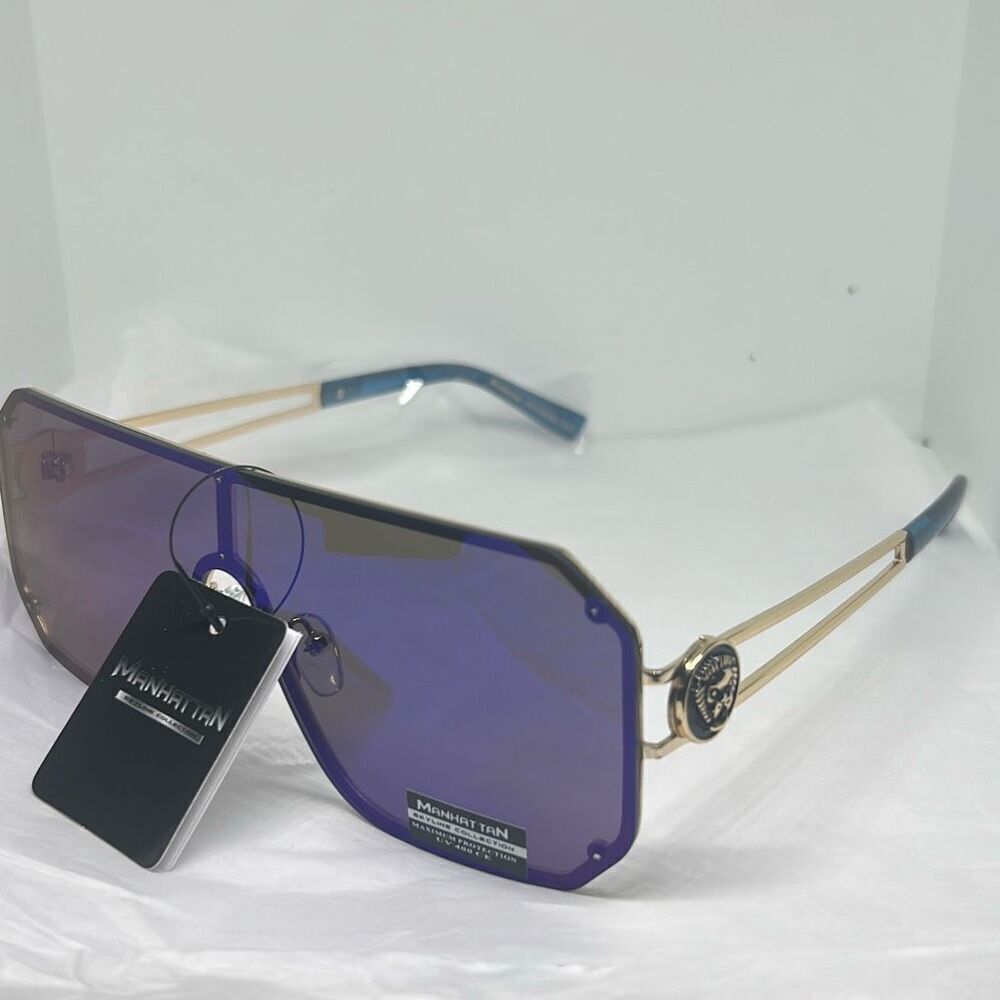 Manhattan Edge Shield Sunglasses – Oversized Fashion Statement